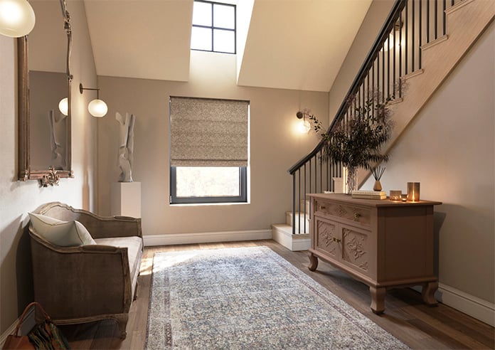 William Morris At Home Strawberry Thief, Woven Limestone - Twist&Fit Roman Blind - Image 7